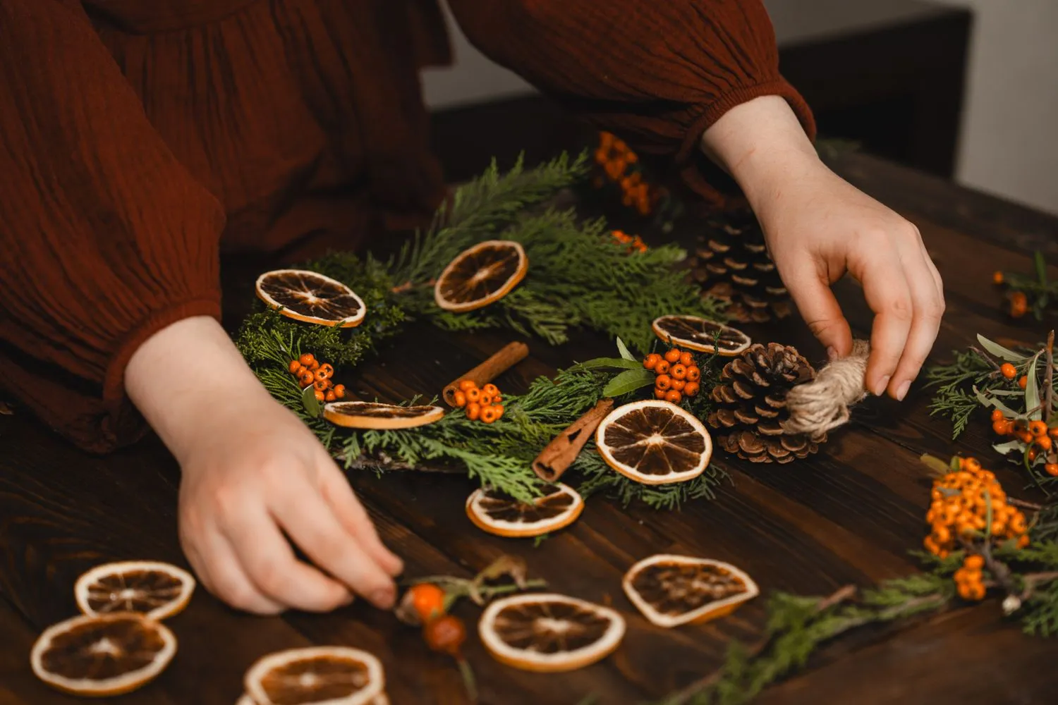 Adventskranz selber machen Anleitung